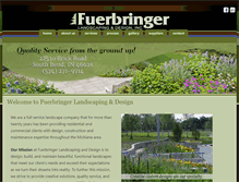 Tablet Screenshot of fuerbringerlandscaping.com